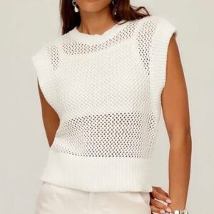 ✨ Fifteen Twenty Carly Sleeveless Crochet Top – Size XS – NWT ✨